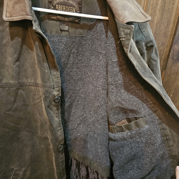 Aberdeen Vintage Oil Rubbed Farmhouse Barn Work Jacket. SIZE L - Picture 9 of 10
